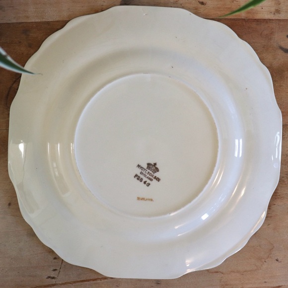 Antique Myott Son & Co Plate Floral 1930’s - Picture 4 of 4